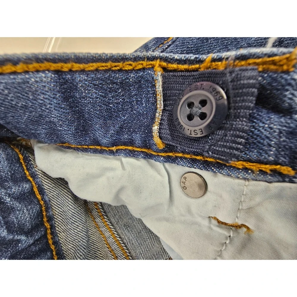 Gap Kids‎ straight adjustable waist dark wash with pockets jeans size 10